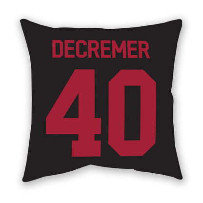 Arkansas - NCAA Baseball : James DeCremer - Pillow-1