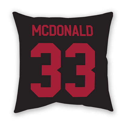 Arkansas - NCAA Women's Soccer : Madden McDonald - Pillow-1