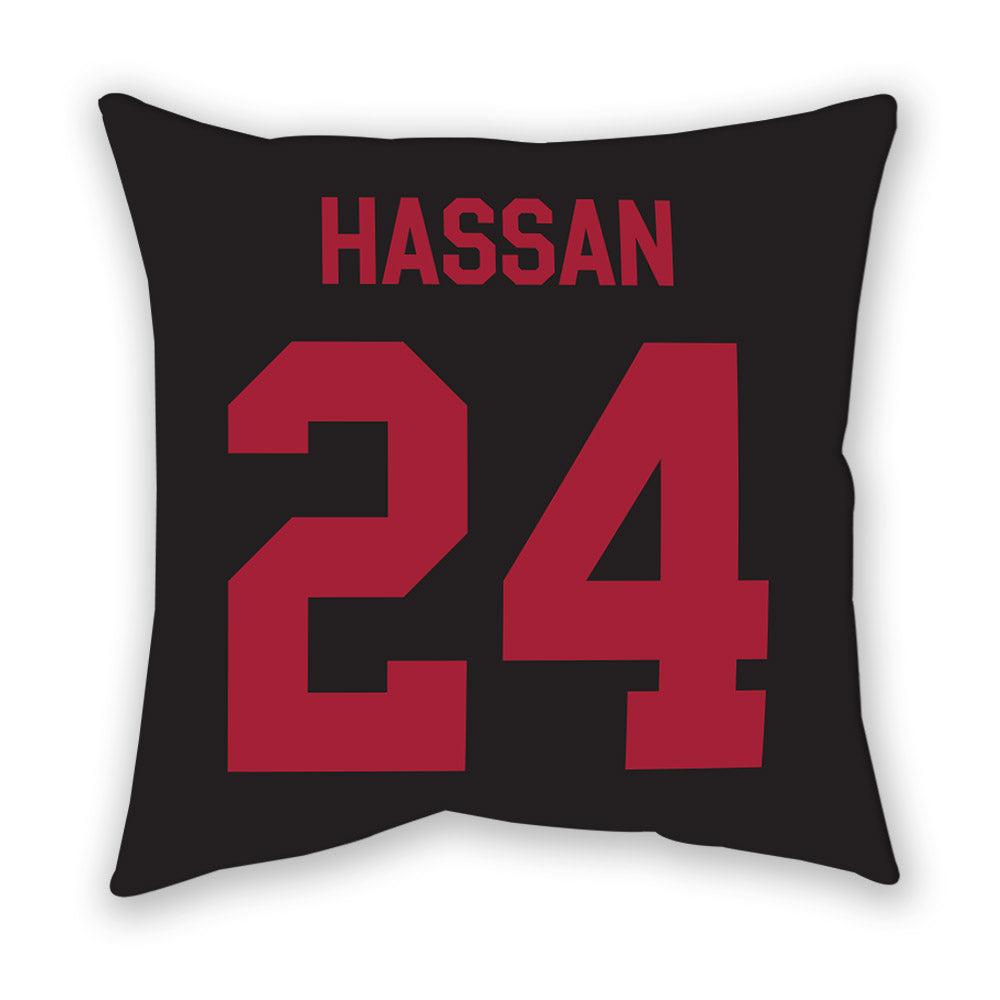 Arkansas - NCAA Women's Basketball : Aisha Hassan - Pillow-1