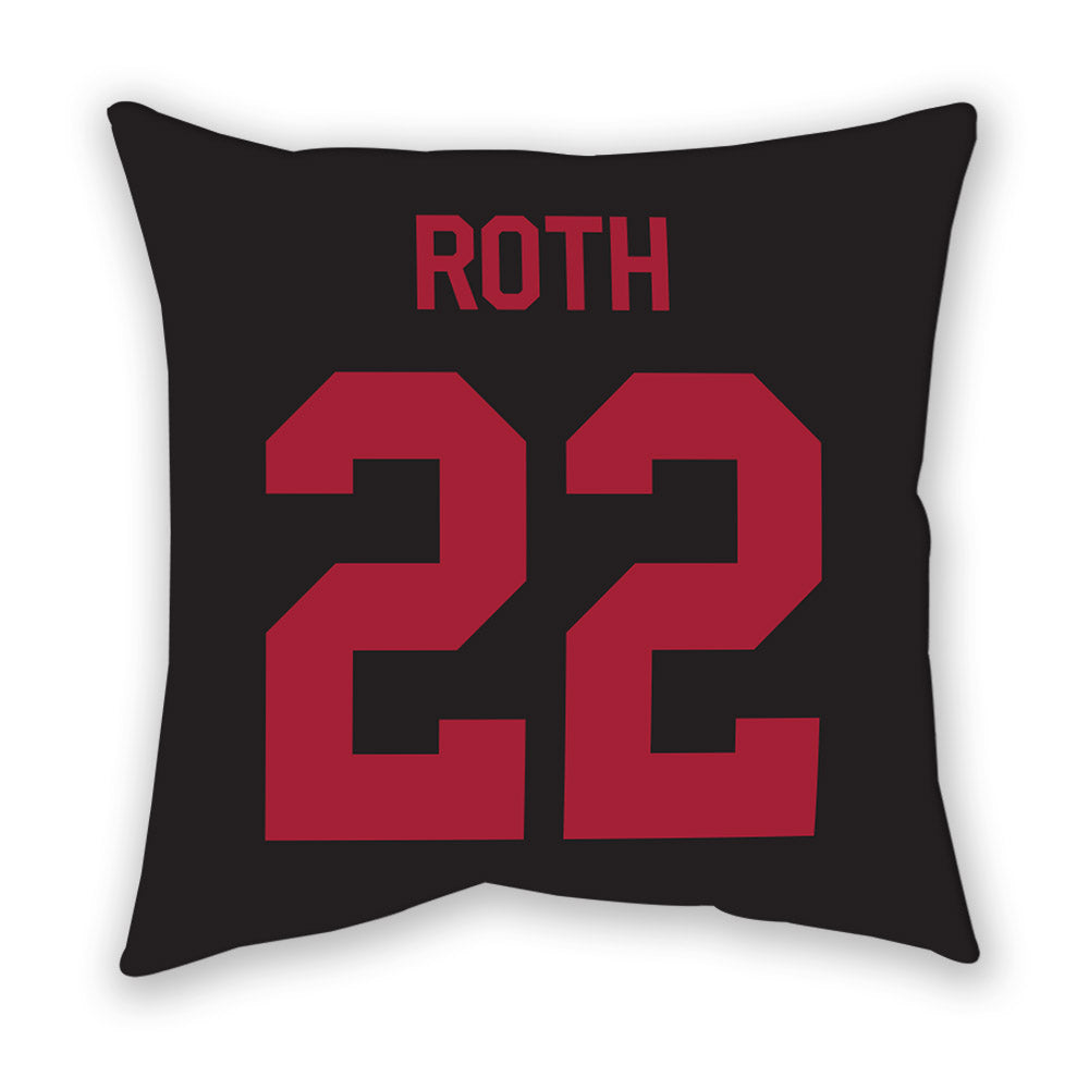 Arkansas - NCAA Women's Volleyball : Ava Roth - Pillow-1