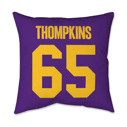 LSU - NCAA Football : Sean Thompkins - Graphic Pillow 16x16-1
