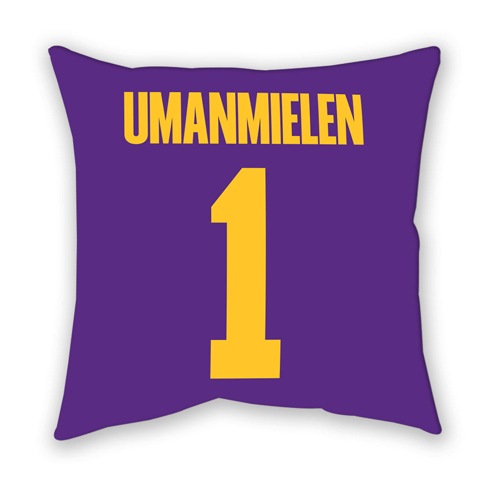 LSU - NCAA Football : Princewill Umanmielen - Graphic Pillow-1