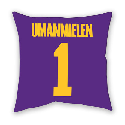 LSU - NCAA Football : Princewill Umanmielen - Graphic Pillow-1