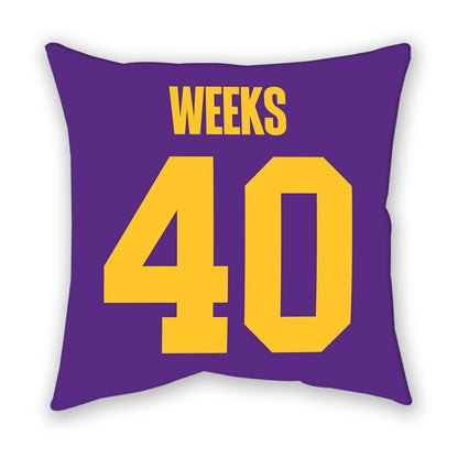 LSU - NCAA Football : Whit Weeks - Graphic Pillow-1