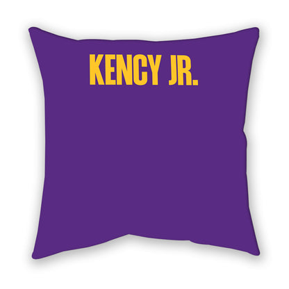 LSU - NCAA Football : David Kency Jr. - Graphic Pillow-1