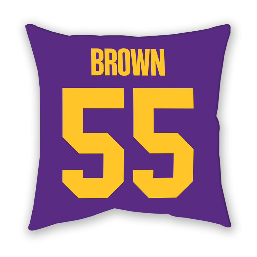 LSU - NCAA Football : Lamar Brown - Graphic Pillow-1