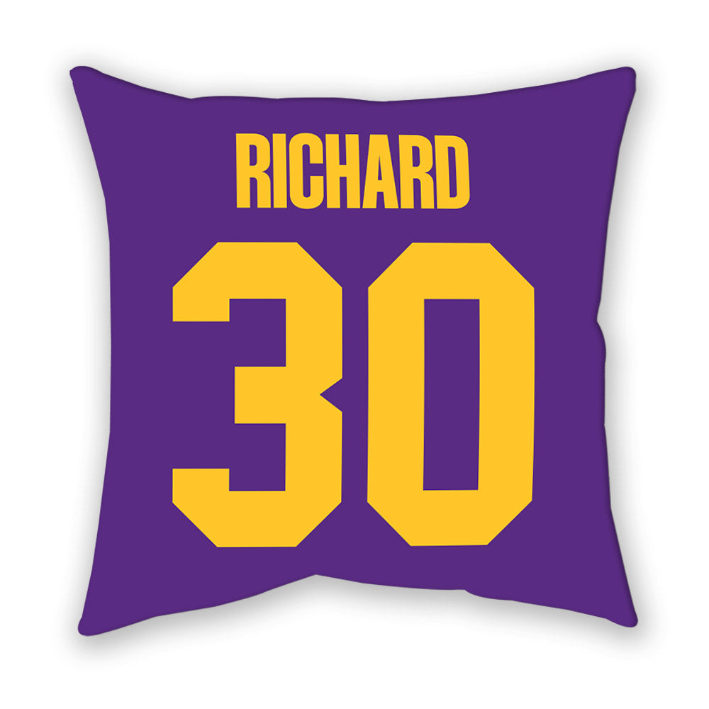 LSU - NCAA Women's Basketball : Jada Richard - Graphic Pillow-1