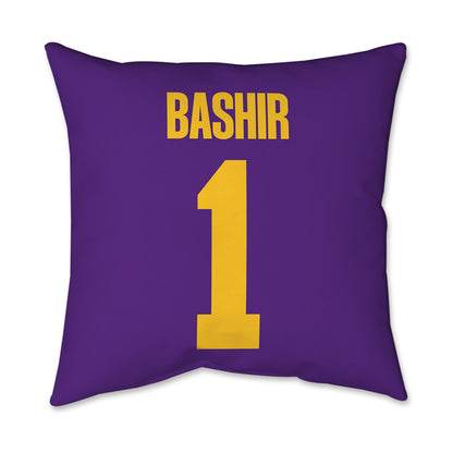 LSU - NCAA Men's Basketball : Abdi Bashir - Graphic Pillow 16x16-1