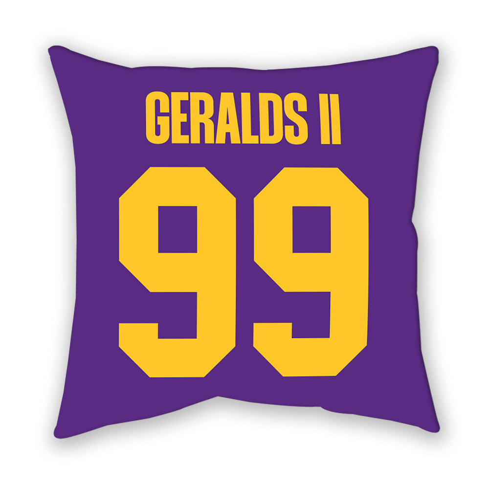 LSU - NCAA Football : Daverin Geralds II - Graphic Pillow-1