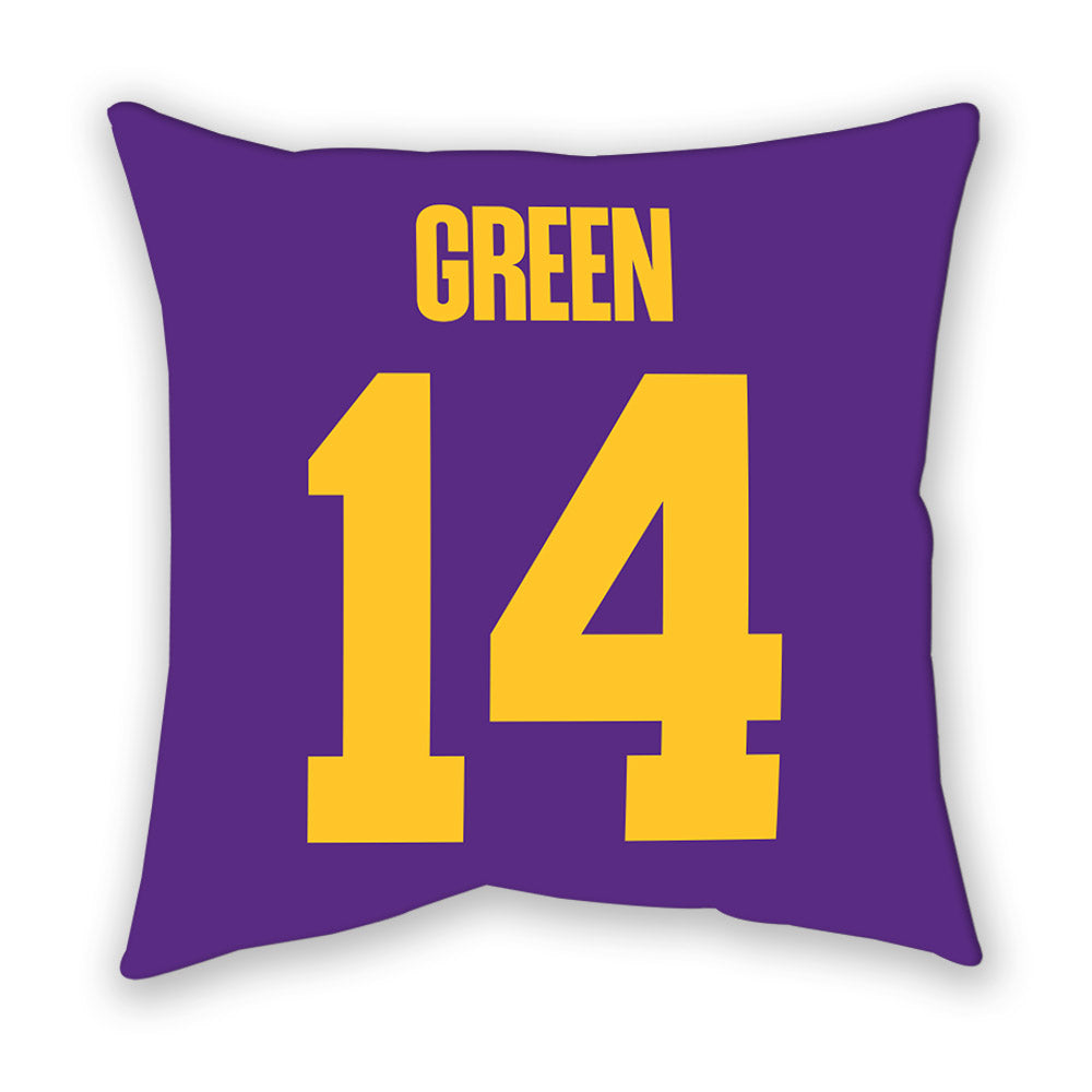 LSU - NCAA Football : Trey'Dez Green - Graphic Pillow-1