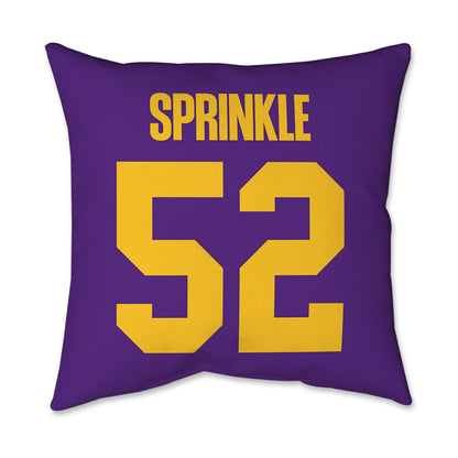 LSU - NCAA Football : Jaquan Sprinkle - Graphic Pillow 16x16-1