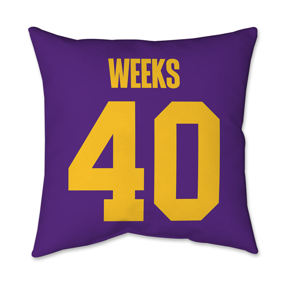 LSU - NCAA Football : Whit Weeks - Graphic Pillow 16x16-1