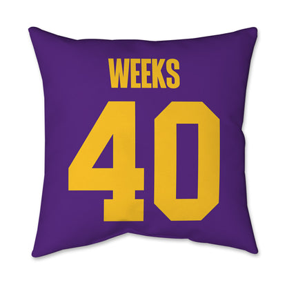 LSU - NCAA Football : Whit Weeks - Graphic Pillow 16x16-1