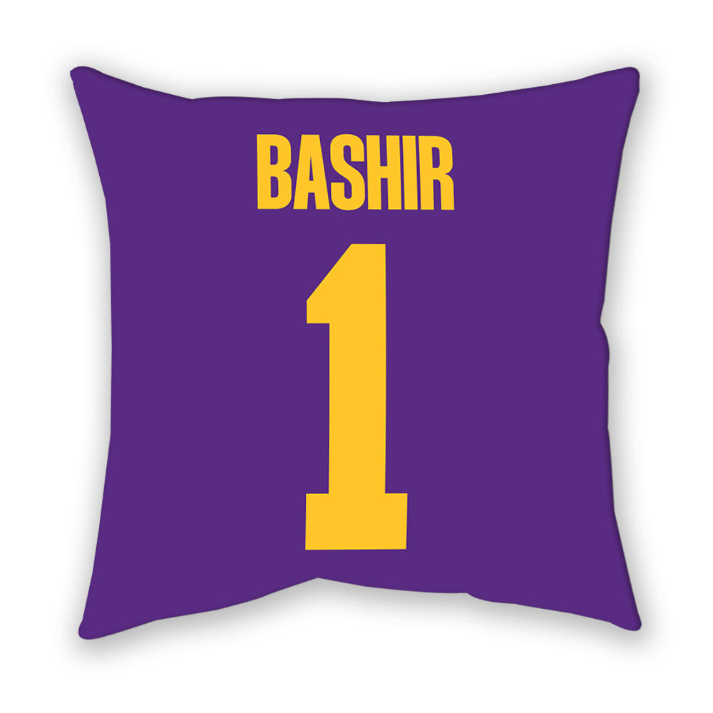 LSU - NCAA Men's Basketball : Abdi Bashir - Graphic Pillow-1