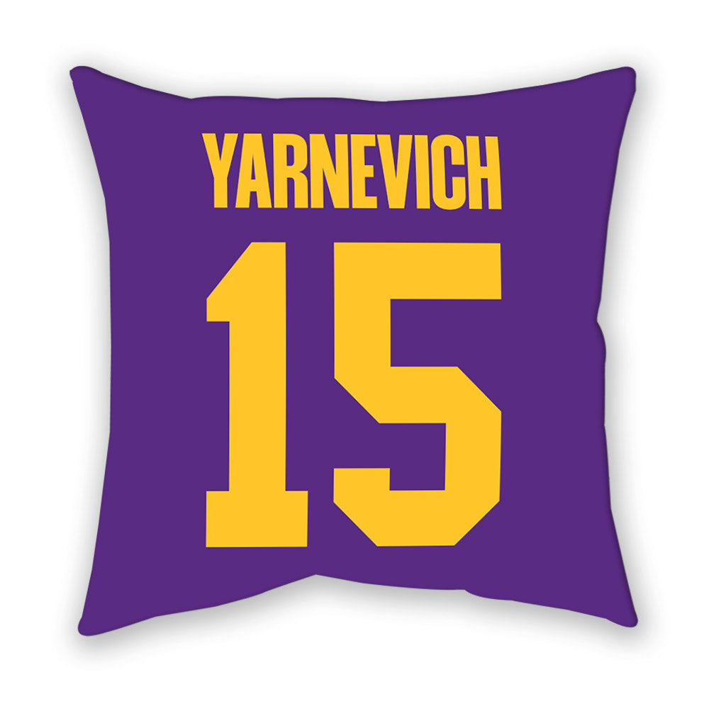 LSU - NCAA Women's Basketball : Meghan Yarnevich - Graphic Pillow-1