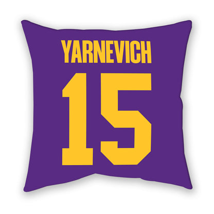 LSU - NCAA Women's Basketball : Meghan Yarnevich - Graphic Pillow-1
