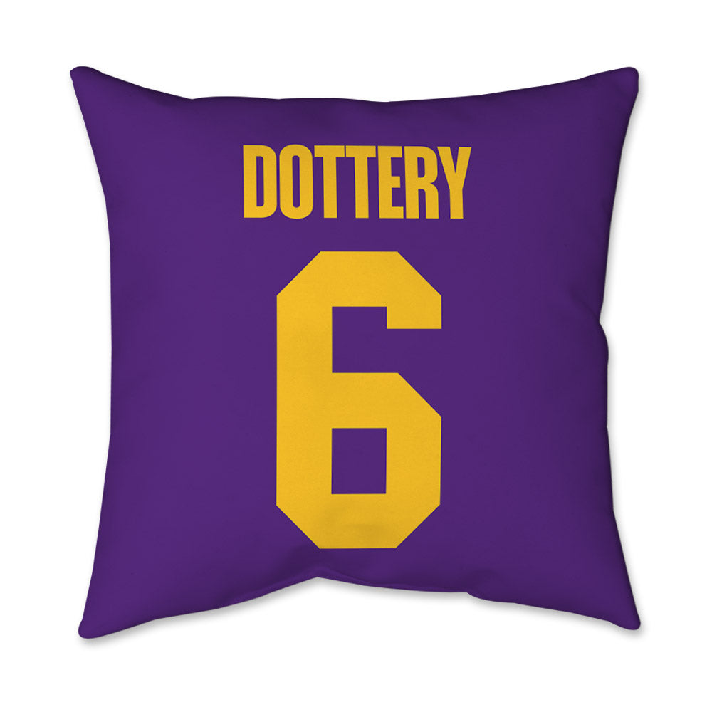 LSU - NCAA Football : Tj Dottery - Graphic Pillow 16x16-1