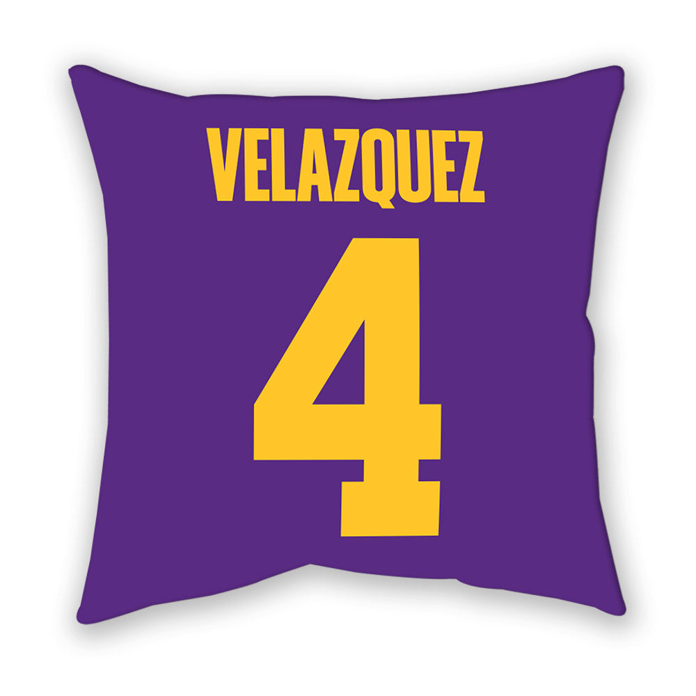LSU - NCAA Baseball : Diego Velazquez - Graphic Pillow-1