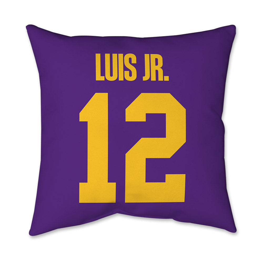 LSU - NCAA Men's Basketball : RJ Luis Jr. - Graphic Pillow 16x16-1