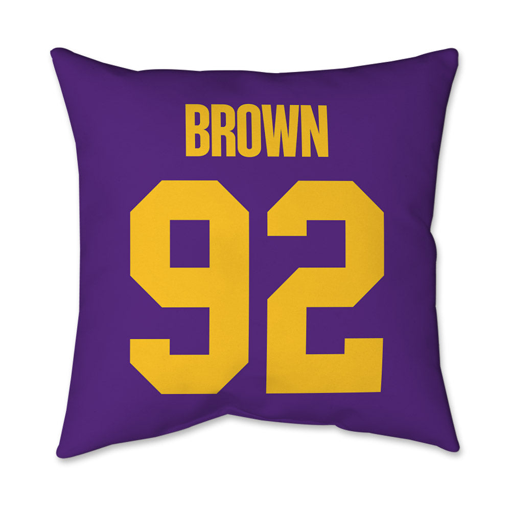 LSU - NCAA Football : Brandon Brown - Graphic Pillow 16x16-1