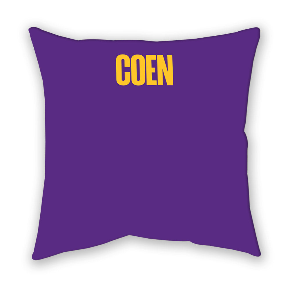 LSU - NCAA Women's Gymnastics : Kylie Coen - Graphic Pillow-1