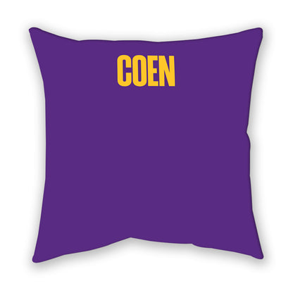 LSU - NCAA Women's Gymnastics : Kylie Coen - Graphic Pillow-1