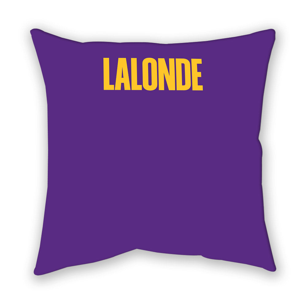 LSU - NCAA Women's Swimming & Diving : Morgan Lalonde - Graphic Pillow-1