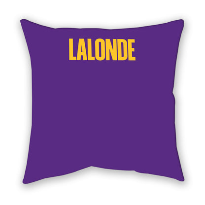 LSU - NCAA Women's Swimming & Diving : Morgan Lalonde - Graphic Pillow-1