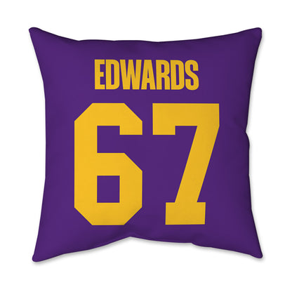 LSU - NCAA Softball : Kylee Edwards - Graphic Pillow 16x16-1