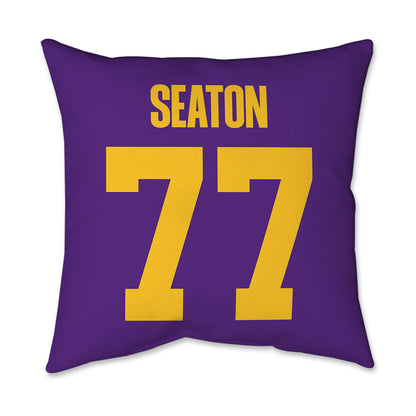 LSU - NCAA Football : Jordan Seaton - Graphic Pillow 16x16-1