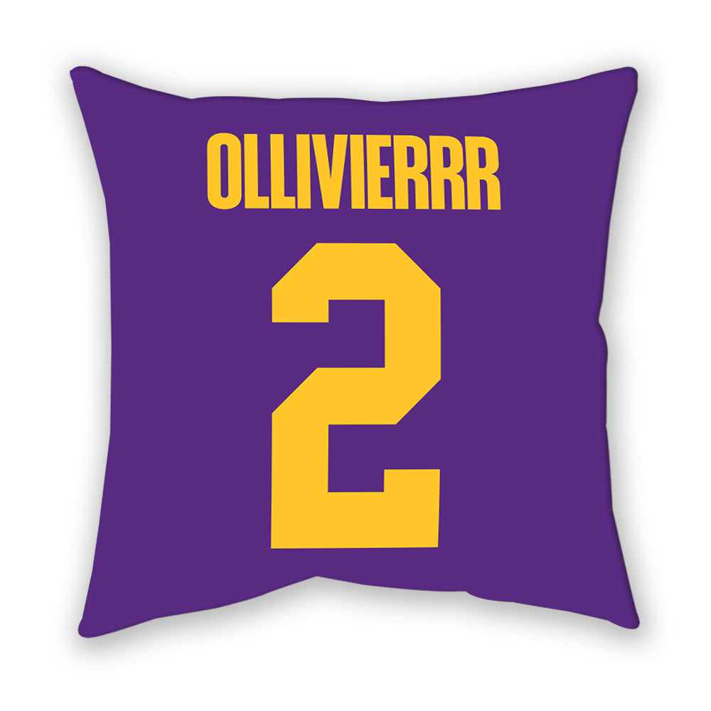 LSU - NCAA Women's Soccer : Jocelyn Ollivierrr - Graphic Pillow-1