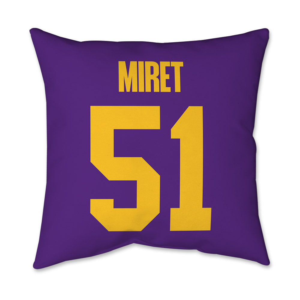 LSU - NCAA Football : Ryan Miret - Graphic Pillow 16x16-1