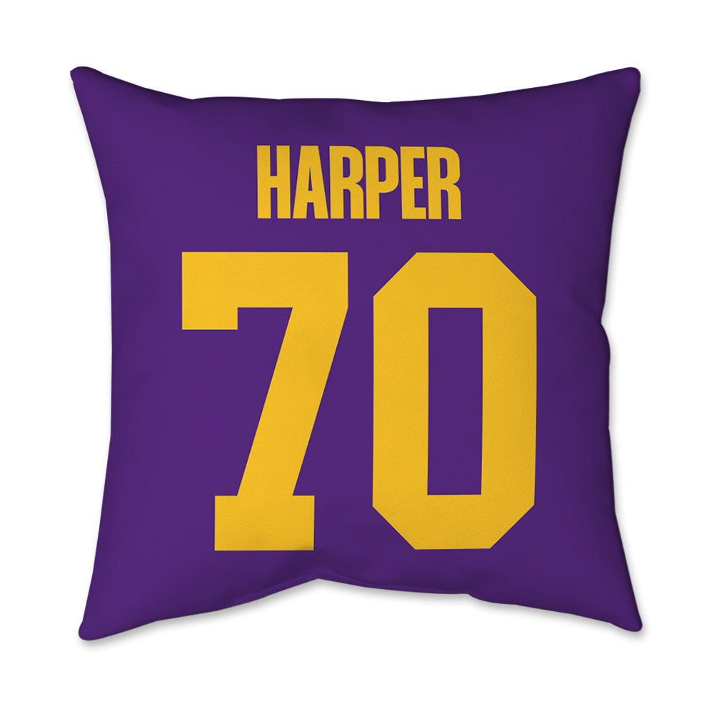LSU - NCAA Football : Devin Harper - Graphic Pillow 16x16-1