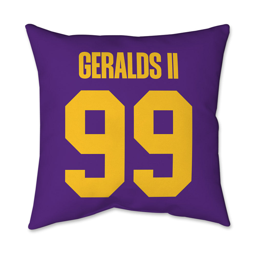 LSU - NCAA Football : Daverin Geralds II - Graphic Pillow 16x16-1