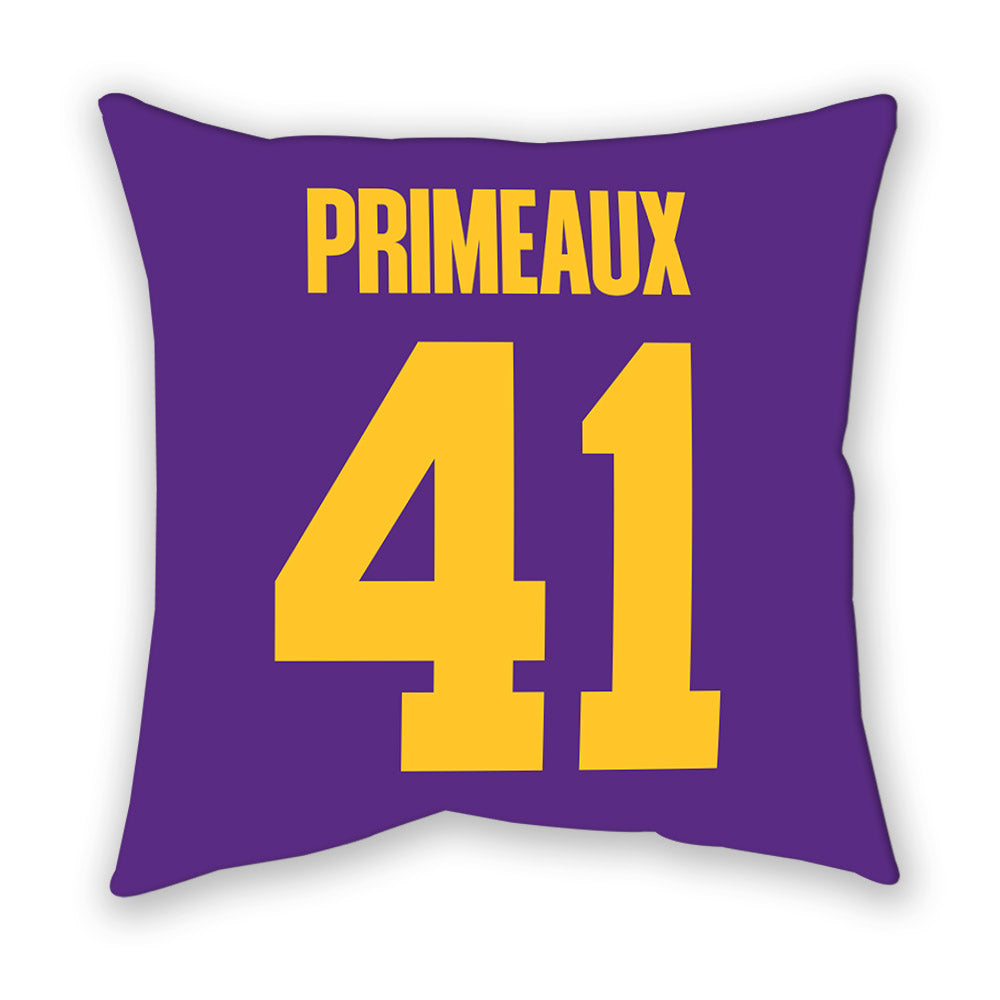 LSU - NCAA Baseball : DJ Primeaux - Graphic Pillow-1