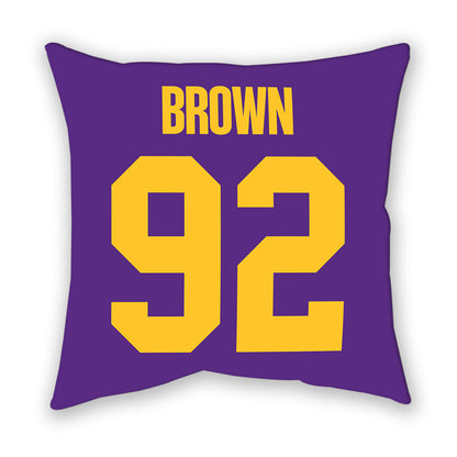 LSU - NCAA Football : Brandon Brown - Graphic Pillow-1