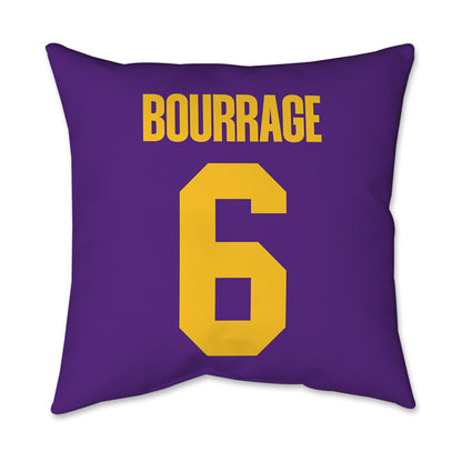 LSU - NCAA Women's Basketball : Divine Bourrage - Graphic Pillow 16x16-1