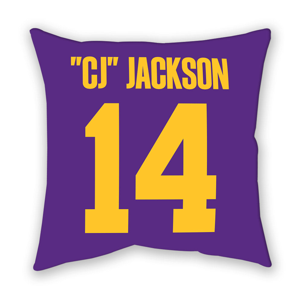 LSU - NCAA Football : Christopher "CJ" Jackson - Graphic Pillow-1