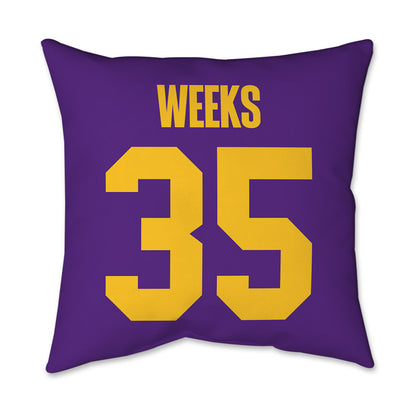 LSU - NCAA Football : Zach Weeks - Graphic Pillow 16x16-1