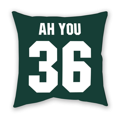 Michigan State - NCAA Football : Leonard Ah You - Pillow-1