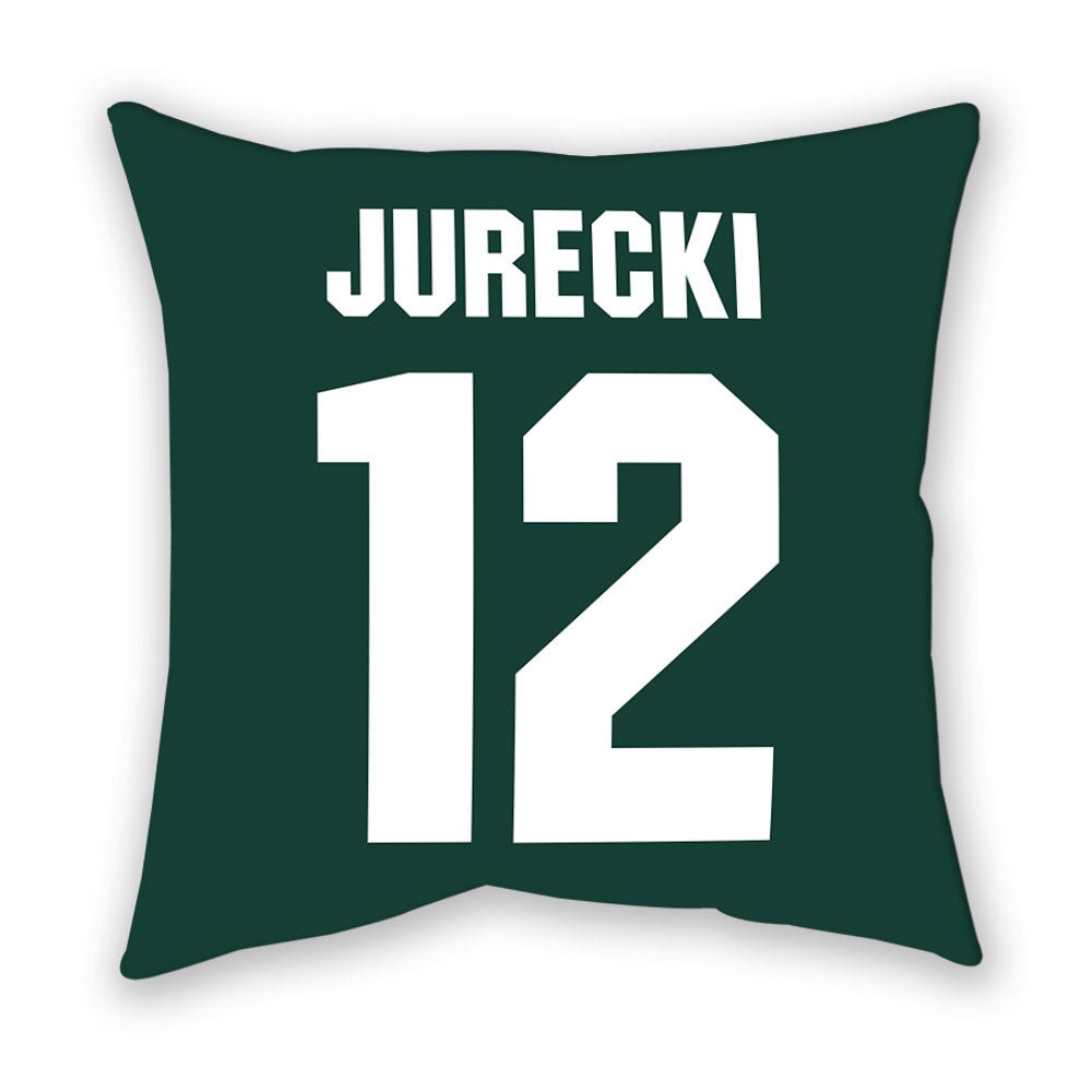 Michigan State - NCAA Men's Ice Hockey : Griffin Jurecki - Pillow-1