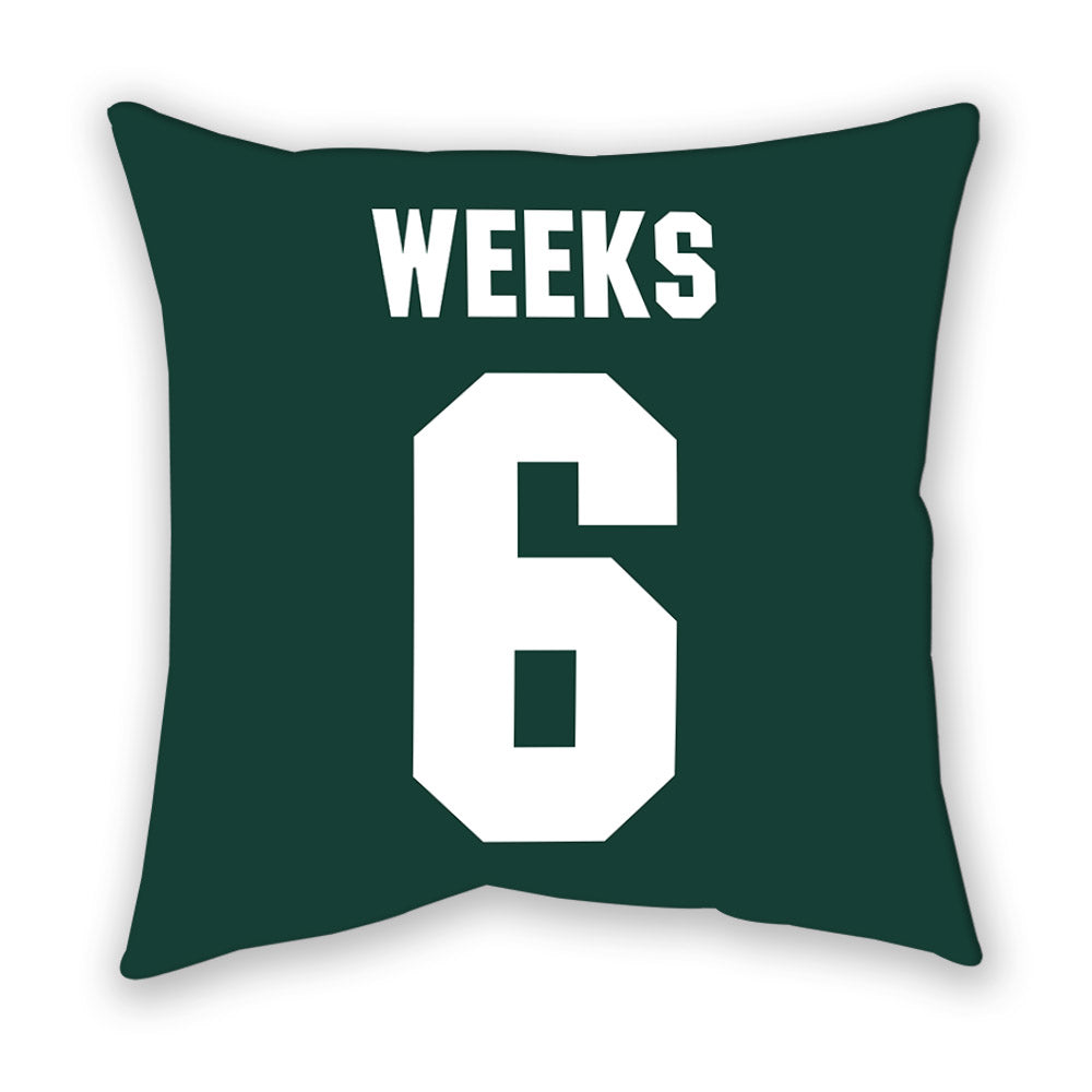 Michigan State - NCAA Baseball : Davis Weeks - Pillow-1