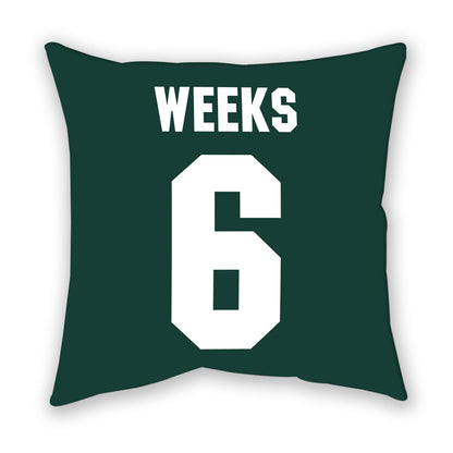 Michigan State - NCAA Baseball : Davis Weeks - Pillow-1