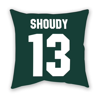 Michigan State - NCAA Men's Ice Hockey : Tiernan Shoudy - Pillow-1