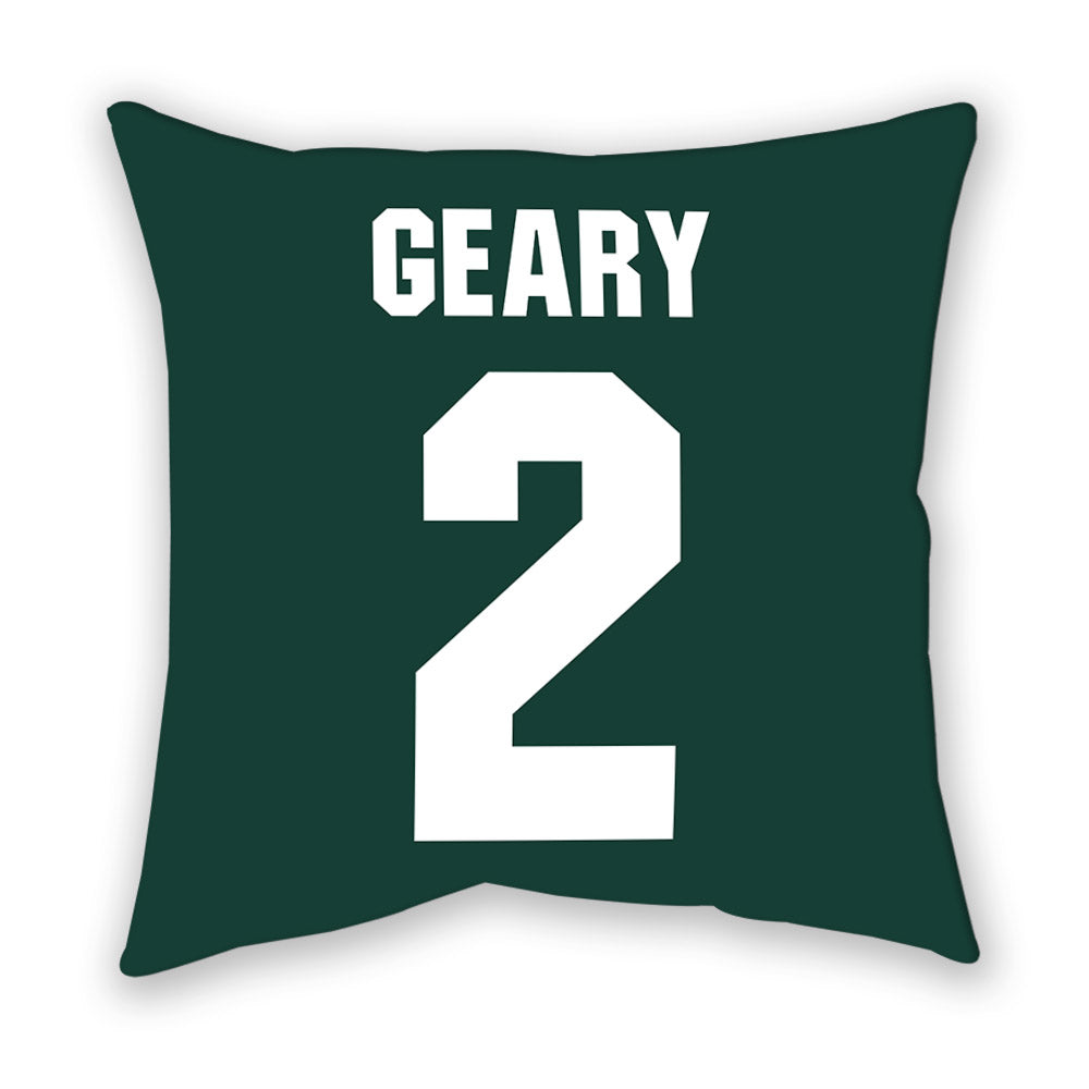 Michigan State - NCAA Men's Ice Hockey : Patrick Geary - Pillow-1
