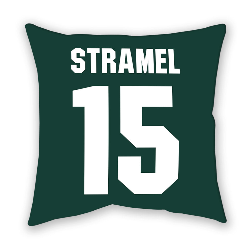 Michigan State - NCAA Men's Ice Hockey : Charlie Stramel - Pillow-1