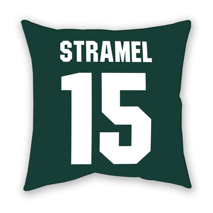 Michigan State - NCAA Men's Ice Hockey : Charlie Stramel - Pillow-1
