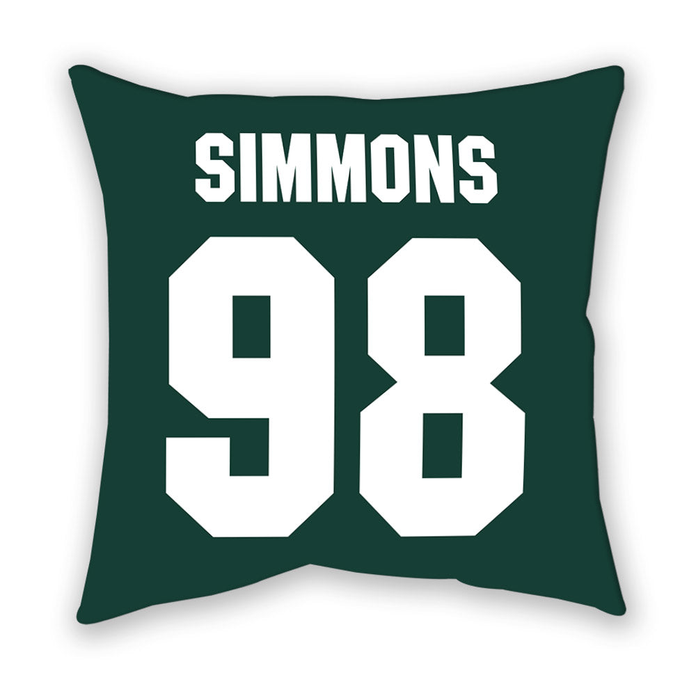 Michigan State - NCAA Football : Derrick Simmons - Pillow-1