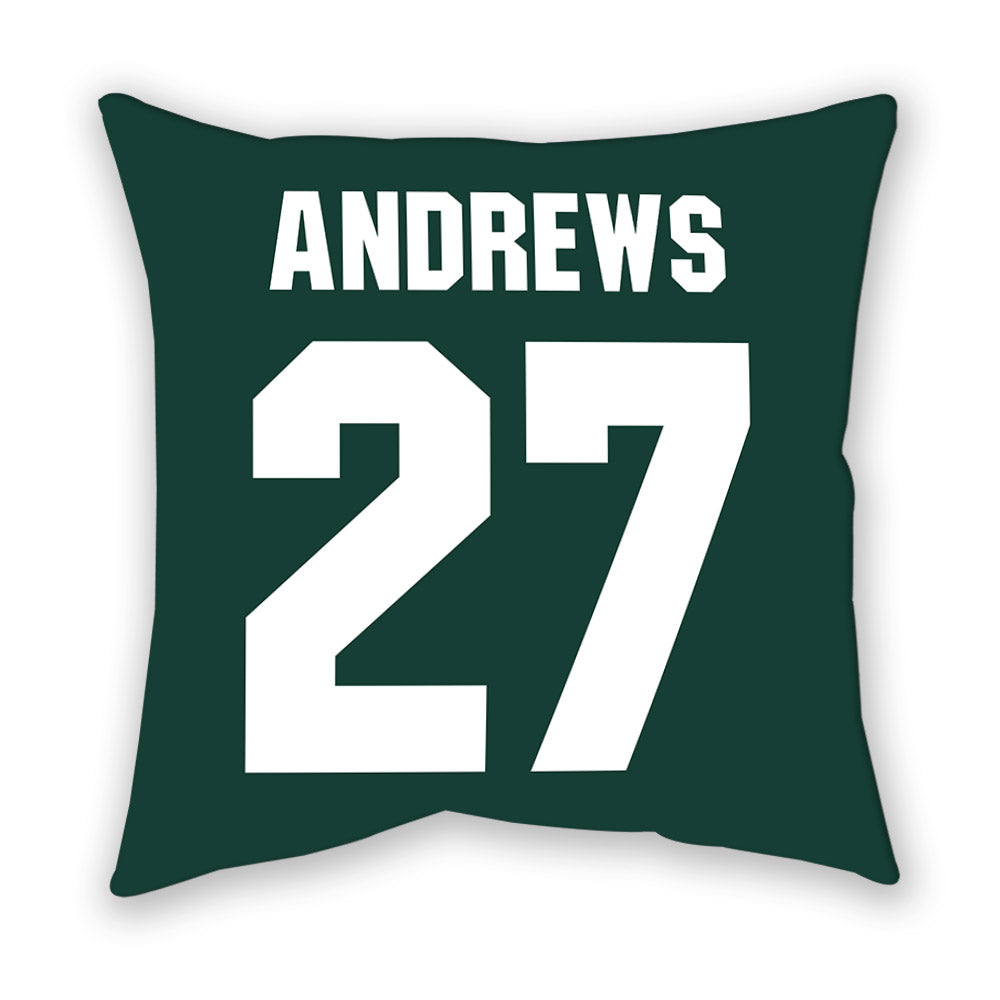 Michigan State - NCAA Men's Ice Hockey : Nicklas Andrews - Pillow-1