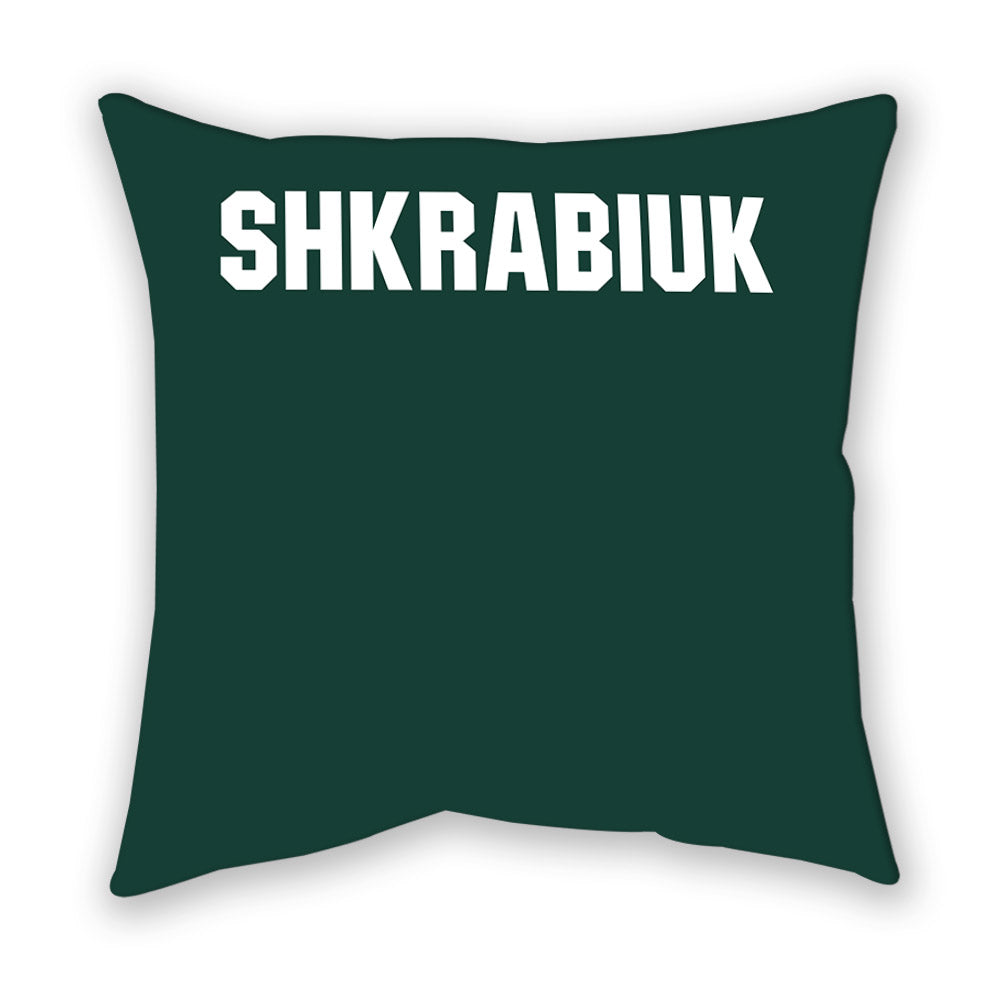 Michigan State - NCAA Women's Rowing : Mary Shkrabiuk - Pillow-1